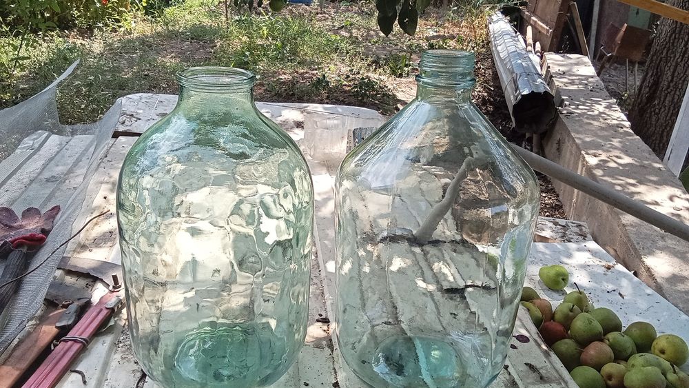 Бутыли стеклянные