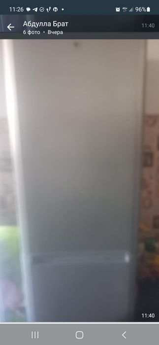 Холодильник Индезит белый и серый