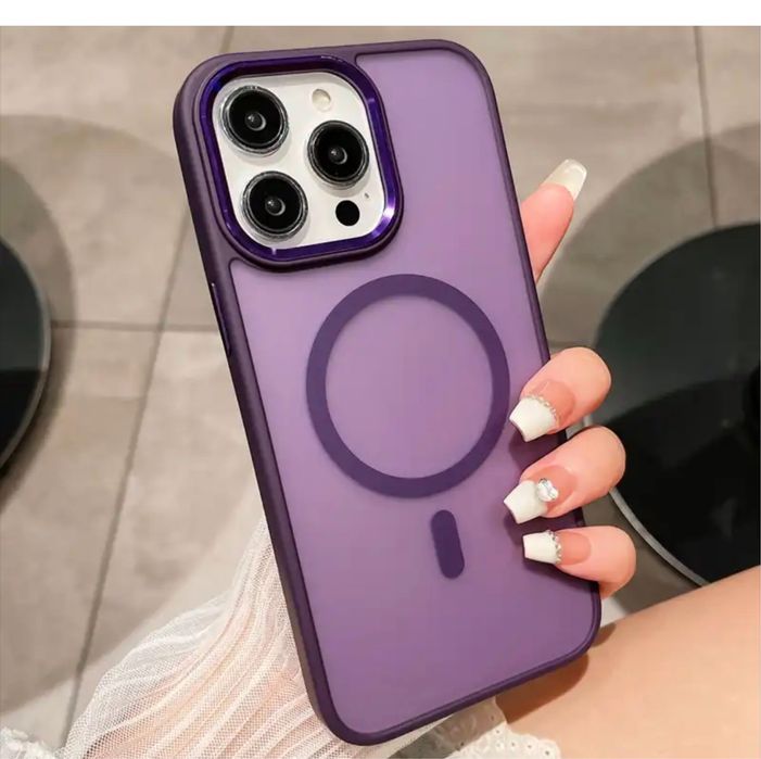 Iphone 13/14/15/16 PRO MAX PLUS Husa Magsafe Strog Gase Spate Semi Cla