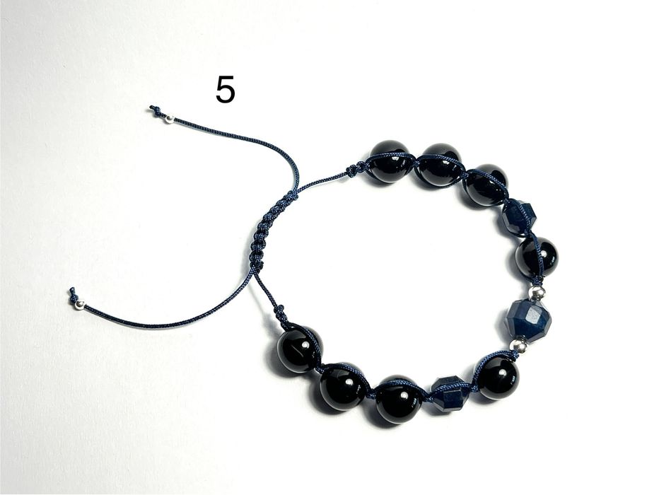 Гривни шамбала с естествени кристали