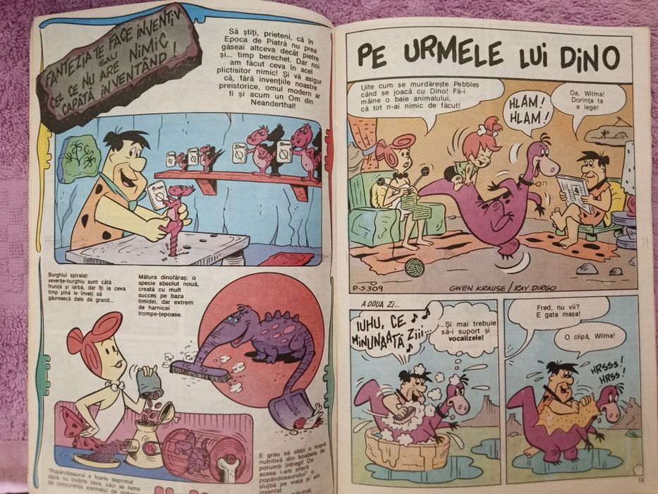 Revista banda desenată Familia Flintstone EGMONT - Hanna-Barbera