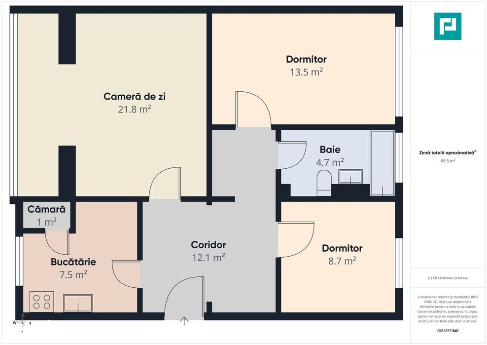 Apartament 3 camere | Decomandat | Piața Mărăști