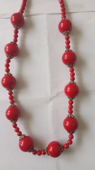 Бусы Коралл красный