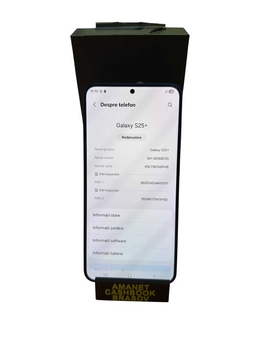 Samsung S25 Plus - 512 GB - Baterie 100 % - Cashbook Amanet Brasov