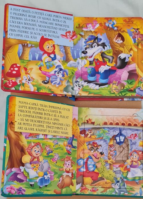 Carti cu puzle de la Girasol - 4 variante - 3 ani+