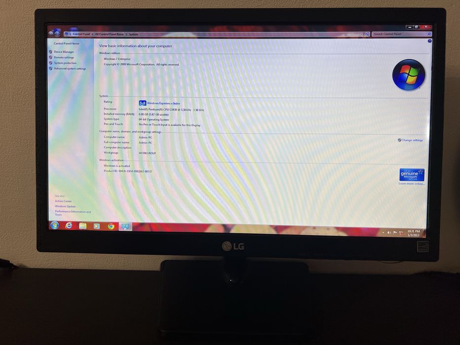 Calculator de birou / PC Complet Intel Pentium 3.30Ghz DDR3