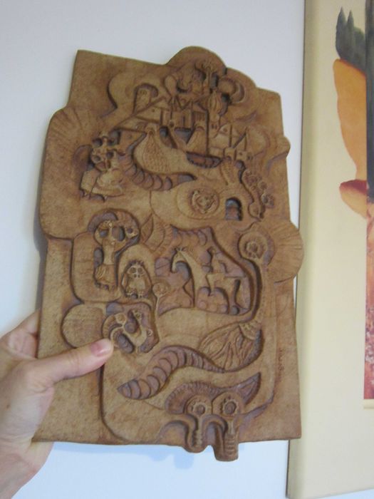 cadou rar Wegerer originala Buchtal Germania 1960 ceramica semnata