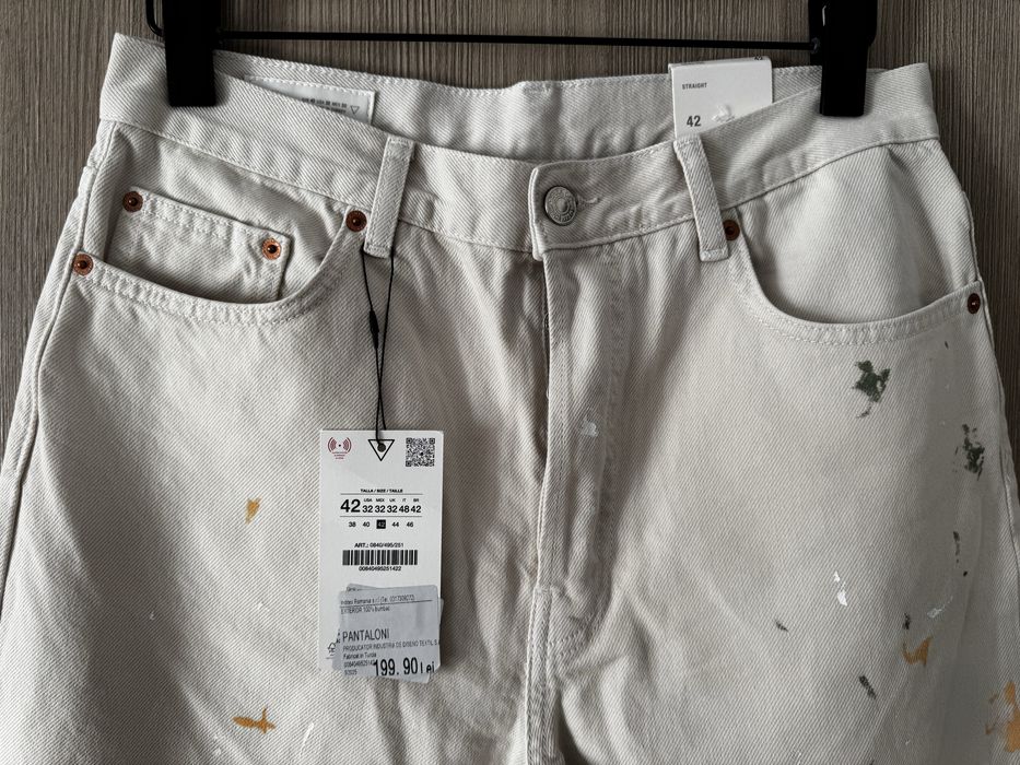 Blugi Zara, Barbati, 42, Straight Fit, Colectie 2025