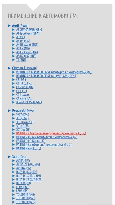 Тормозные колодки ATE