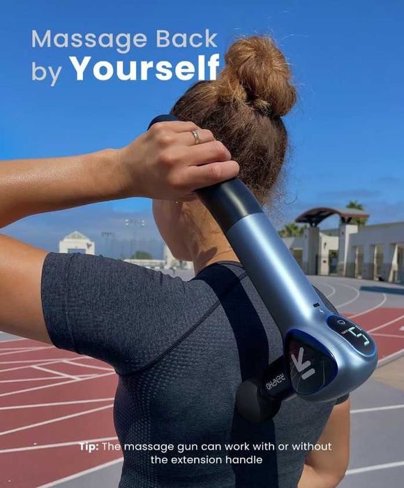 Aparat de masaj Gun Renpho Rich cu extensie pentru maner - Sigilat