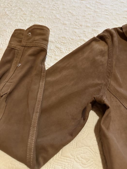 Camasa piele intoarsa Massimo Dutti,culoare camel