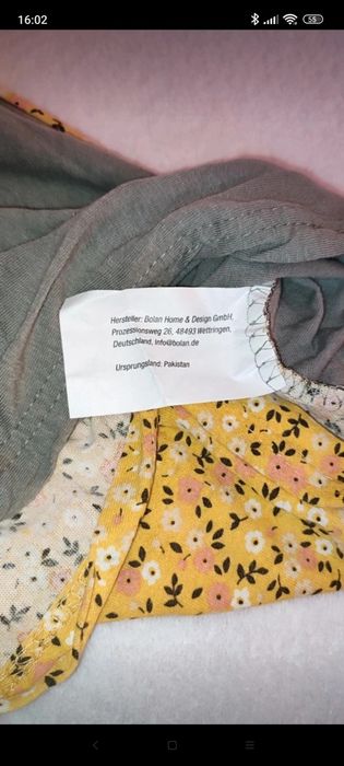 Lenjerie de pat imprimeu floral doua fete, 100%bumbac bio