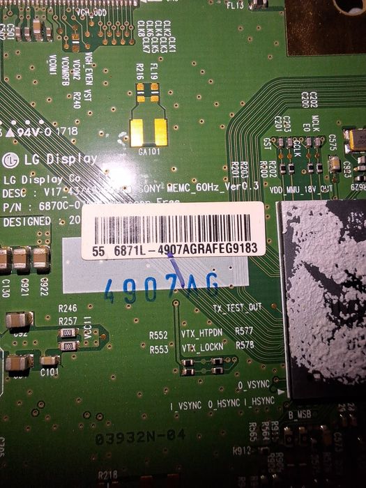 Sony 55XE8096 (4K, Android) - Dezmembrare / Piese