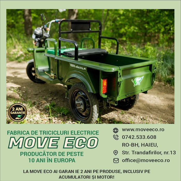 Triciclu pentru persoane adulte CARGO 250 / Modelul slim / ECO