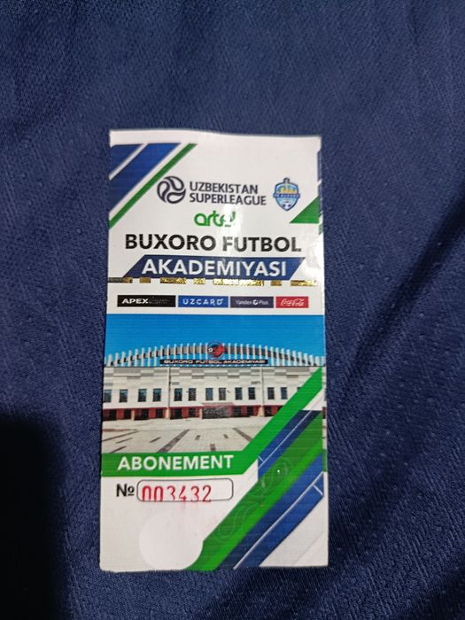 Buxoro pfk futbol klubi oʻyinlariga bir yillik chipta sotiladi