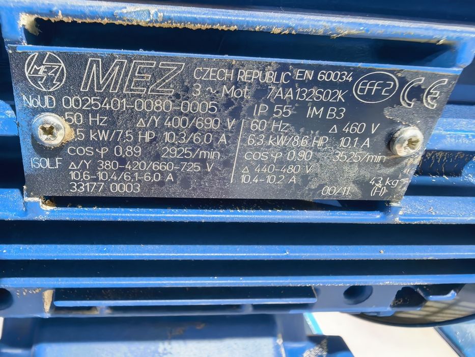 Аспирация 2+2 чувала мотор 3 кв трифазен реални 4000 кубика