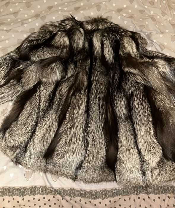 Blana naturala din vulpe argintie