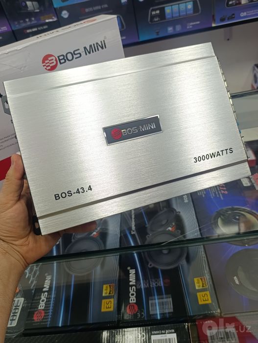 Usilitel BOS-43.4  4-kanalli 3000W avtomobil kuchaytirgich yangi