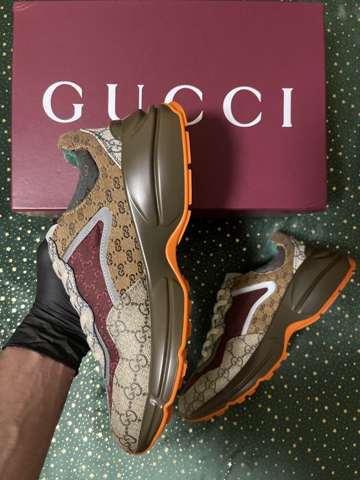 Gucci Rhyton Beige Brick Red