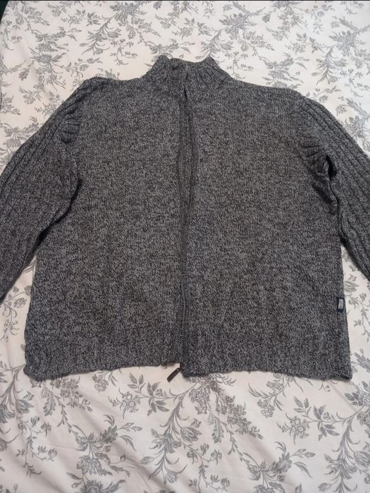 Pulover gros cu fermuar