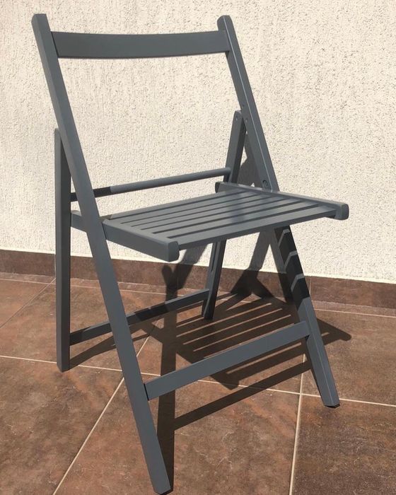 Masa plianta cu 4 sau cu 6 scaune pliante GRI - mese pliante !