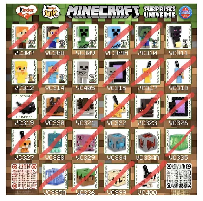 Киндер джой майнкрафт (Kinder joy minecraft) - размяна