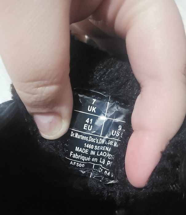 Bocanci Dr. Martens 1460 îmblăniți,  piele naturală, mărimea 40
