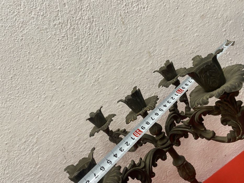 Голям месингов свещник барок