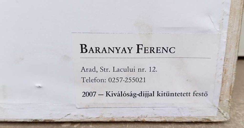 Tablou ulei - La fantana - semnat Baranyay