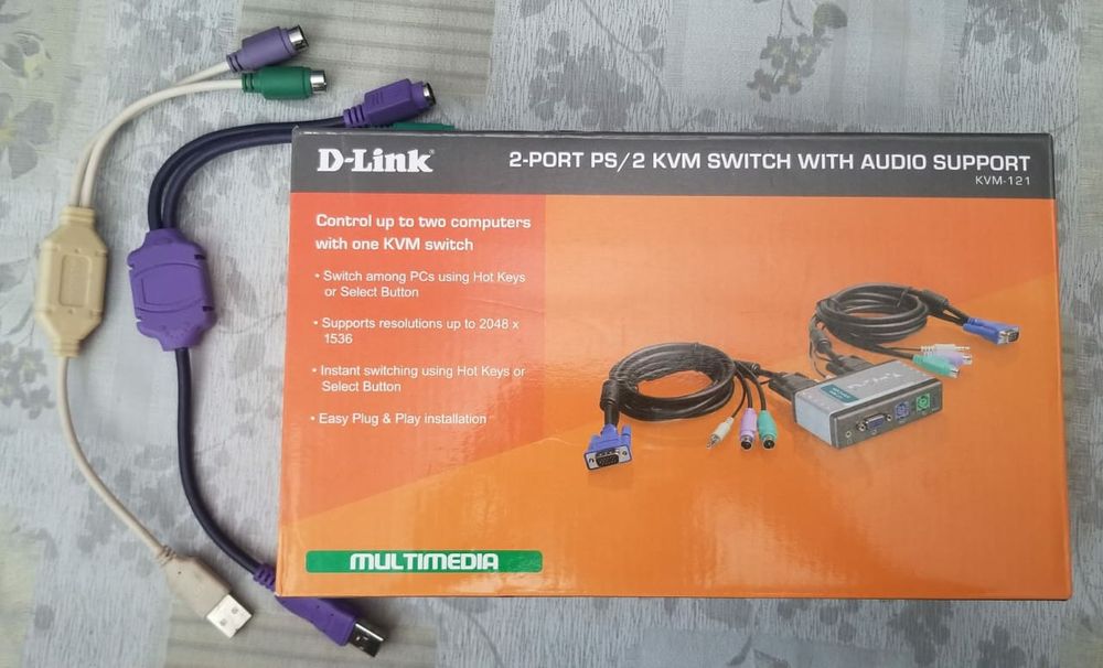 KVM переключатель (switch) D-Link KVM-121