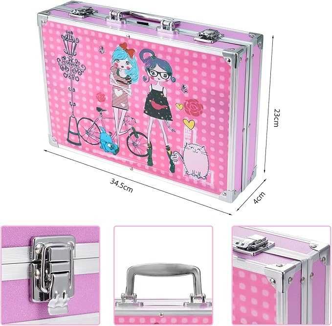 Детски комплект за рисуване 145 части в куфарче