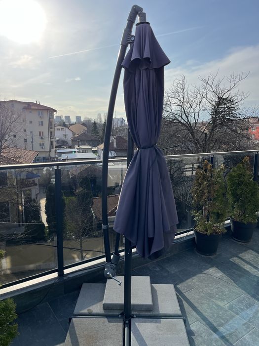 Градински чадър Тип камбана, Ø300 см