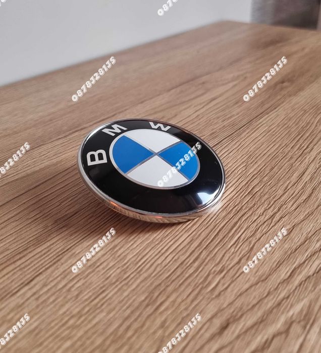Емблеми за БМВ / BMW 78мм Бяло-синя класическа