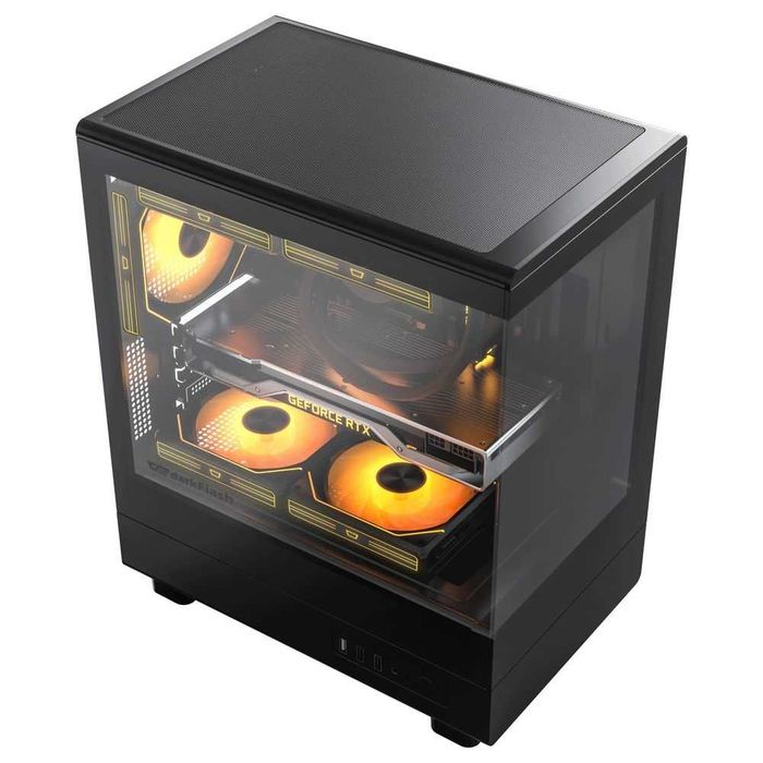 ' Корпус для ПК darkFlash DB330M MESH BLACK (M-ATX, Без вентиляторов)