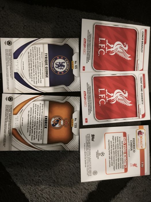 Cartonașe de fotbal colecție Topps+Panini