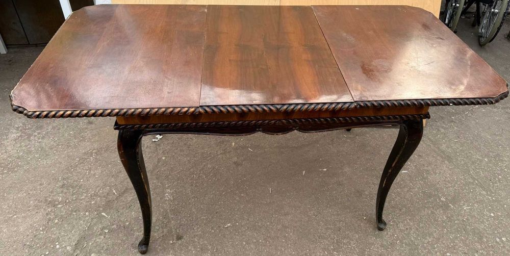 2 buc Masa Vintage Extensibila Stil Rococo; Masa cu blat 122x86 cm