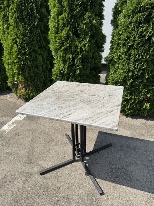 Masa cu blat de marmura, 70x70cm