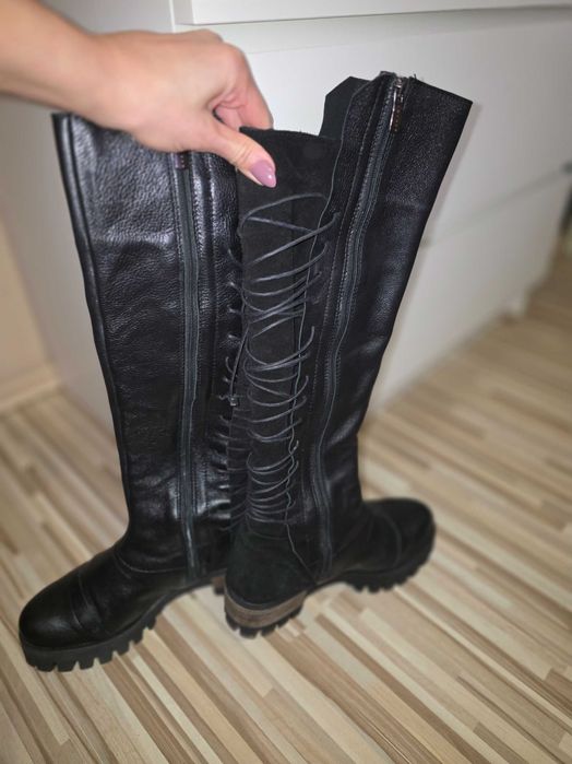 Дамски ботуши Амулет от естествена кожа