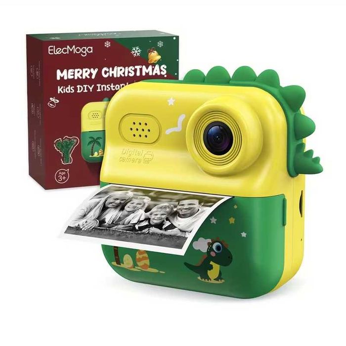 Детска камера фотоапарат с дисплей моментни снимки термопринтер 9 вида