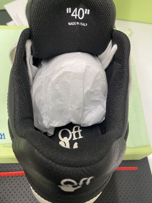 OFF WHITE Out Of Office Low Tops White Black White