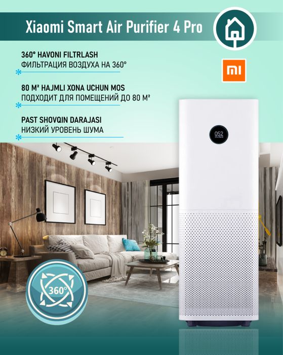 Очиститель Воздуха Xiaomi 4Lite 4pro Elite Compact