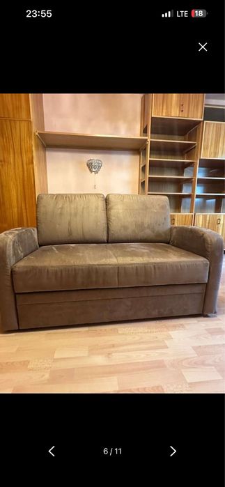 Canapea extensibila material alcantara