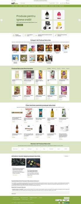 Vand Afacere Online la Cheie - Magazin Online Produse Bio - Fara Stoc Propriu - Furnizori din Romania