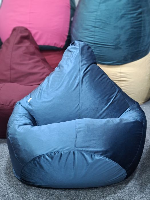 Кресло мешок от The NOM, бин бэг, оригинал наполнителя, сервис