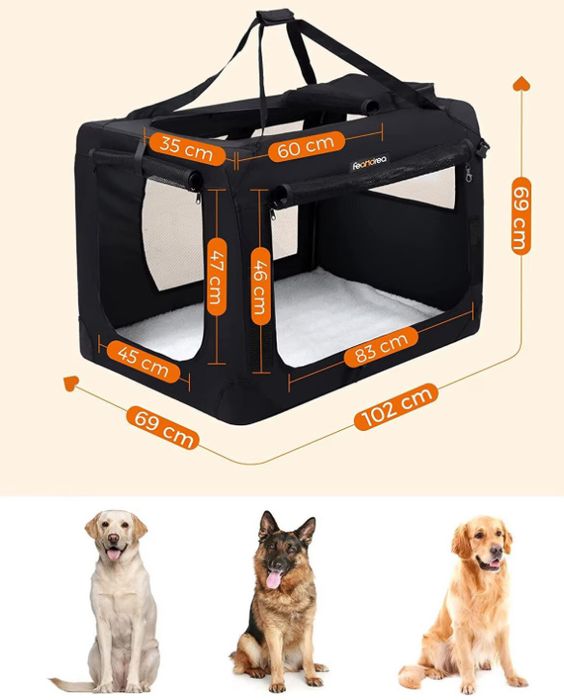 Транспортна чанта за кучета и котки SONGMICS Canvas