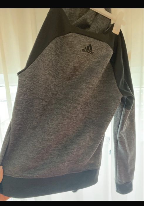 Adidas hoodie gray pocket