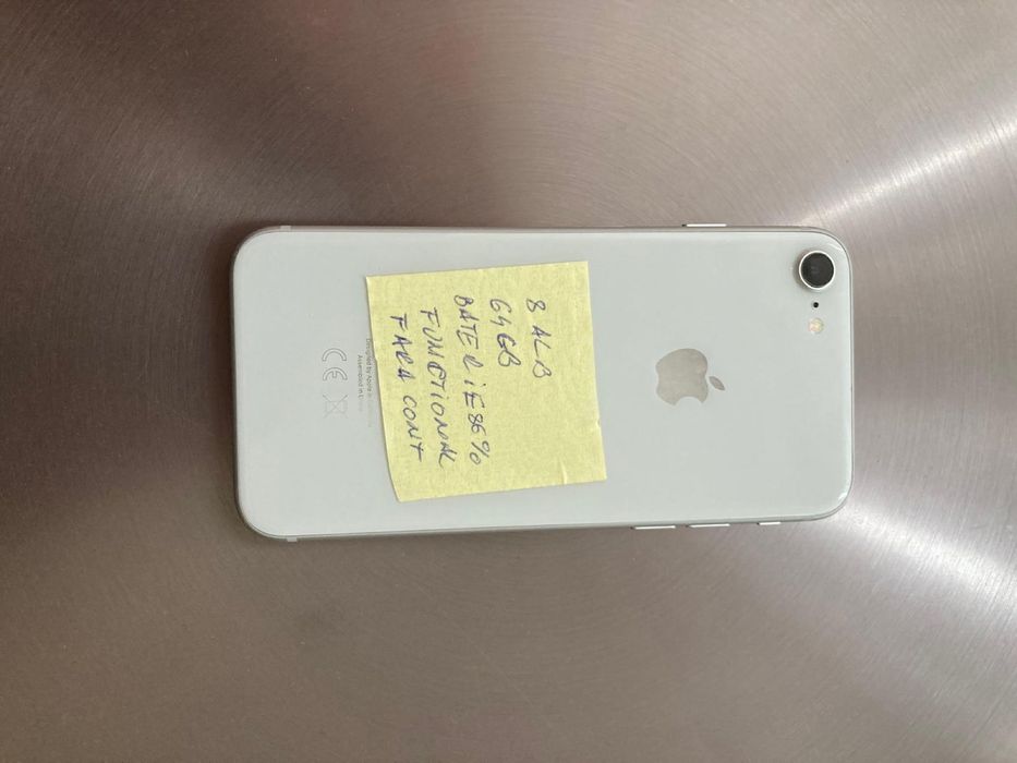 Iph.8 alb 64gb unic proprietar baterie 86%