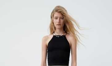 Топы Zara черный и розовый