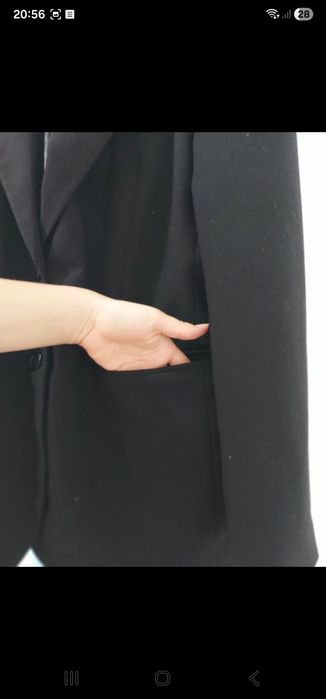 Sacou negru damă XL