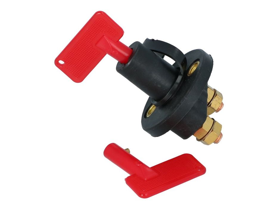 Contact general auto Carpoint 6V/12V/24V 300A cu 2 chei, intrerupator circuit baterie si oprire de urgenta